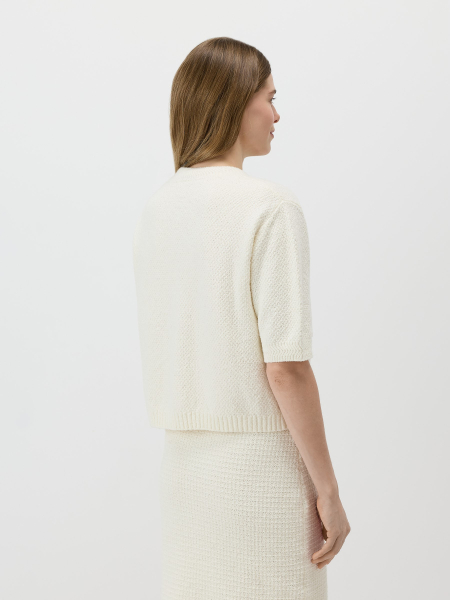 Кардиган с коротким рукавом Conso, цвет: молочный, KCS 260728 - молочный купить онлайн