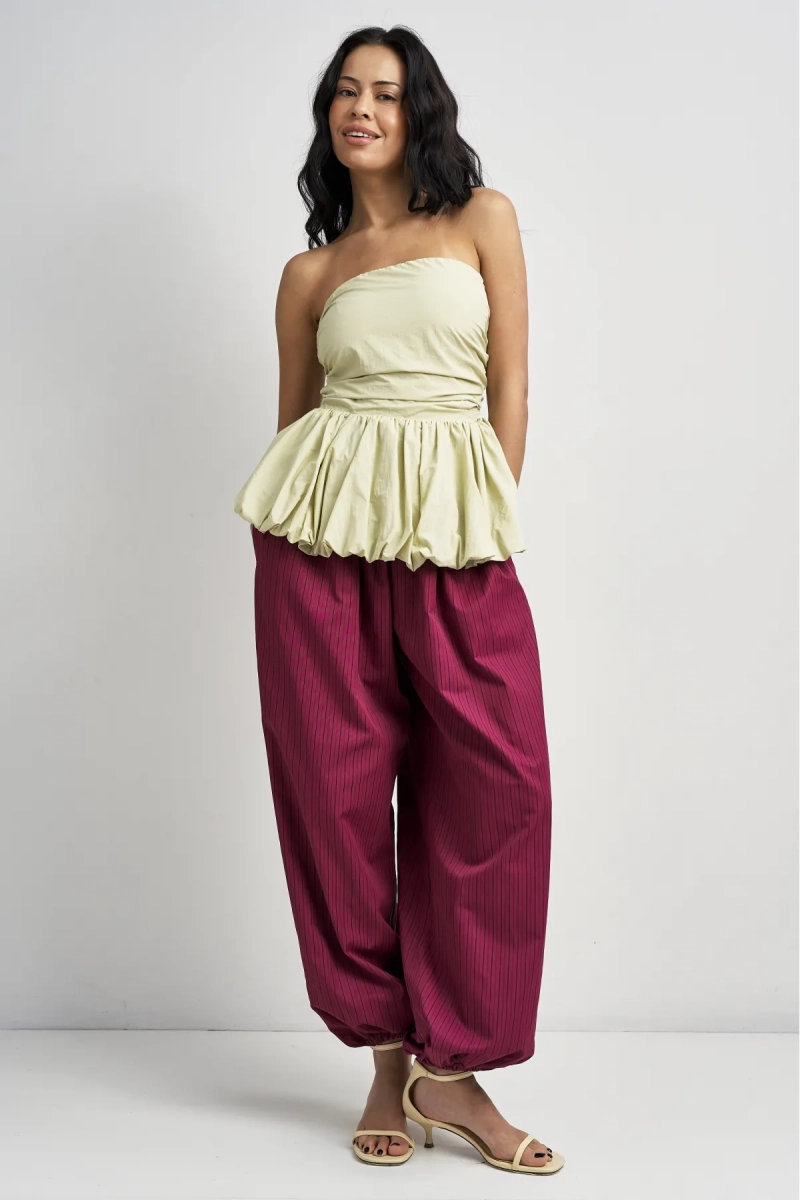 Топ-корсет с баской Erist store, цвет: Желтый, НФ-00003523 купить онлайн