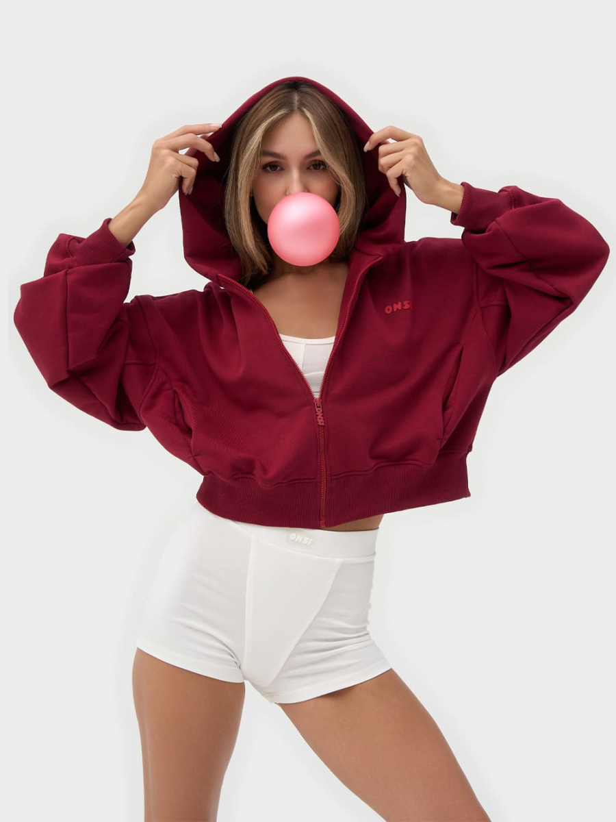 Zip Худи утепленное ONSI, цвет: dark red,  купить онлайн