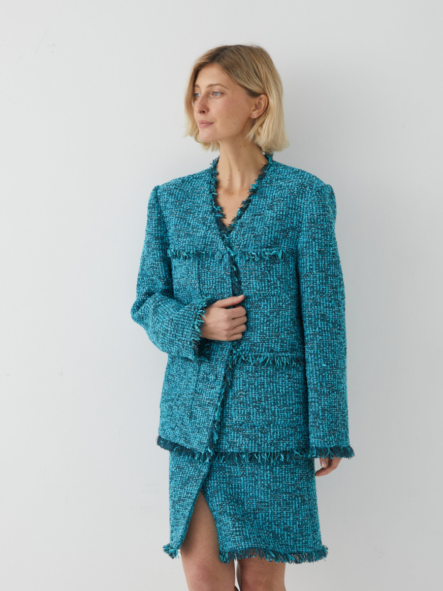 Жакет твидовый