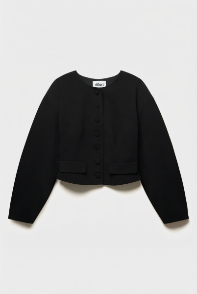 Жакет с округлым рукавом REFERT, цвет: Черный, 04-3745/1-2511 купить онлайн