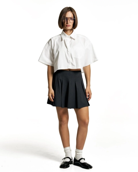 Рубашка SCHOOL SHORT WHITE