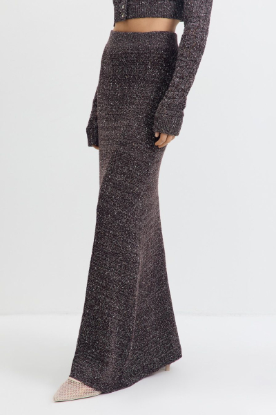 Трикотажная юбка TOPTOP, цвет: коричневый TT.072.17698.700 |новая коллекция купить онлайн
