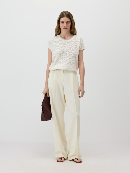 Ажурный джемпер Conso, цвет: белый, KJS 260739 - белый купить онлайн