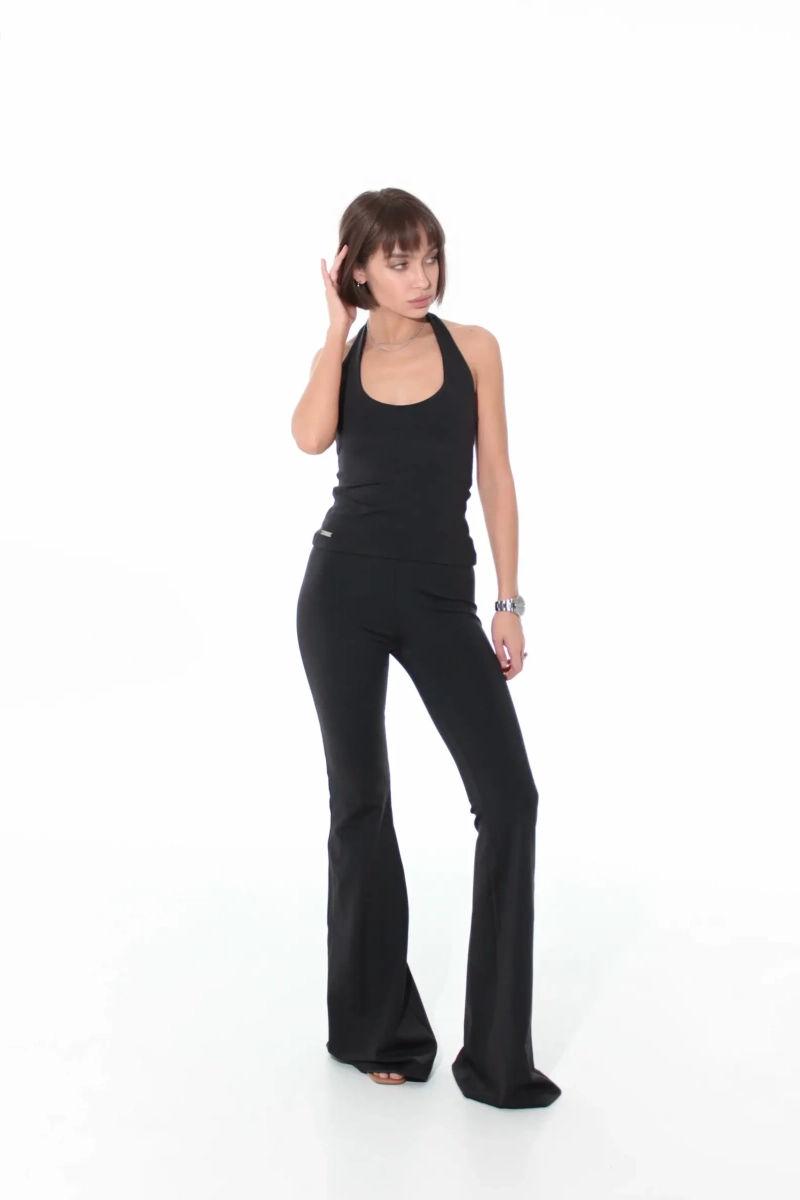 Легинсы клеш из бифлекса GARCHIT, цвет: Черный, GARBifLegBl купить онлайн