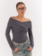 Боди drape ELASTIC, цвет: графит,  купить онлайн