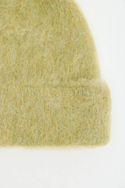 Шапка с отворотом из шерсти альпака Daisyknit, цвет: Желтый  купить онлайн
