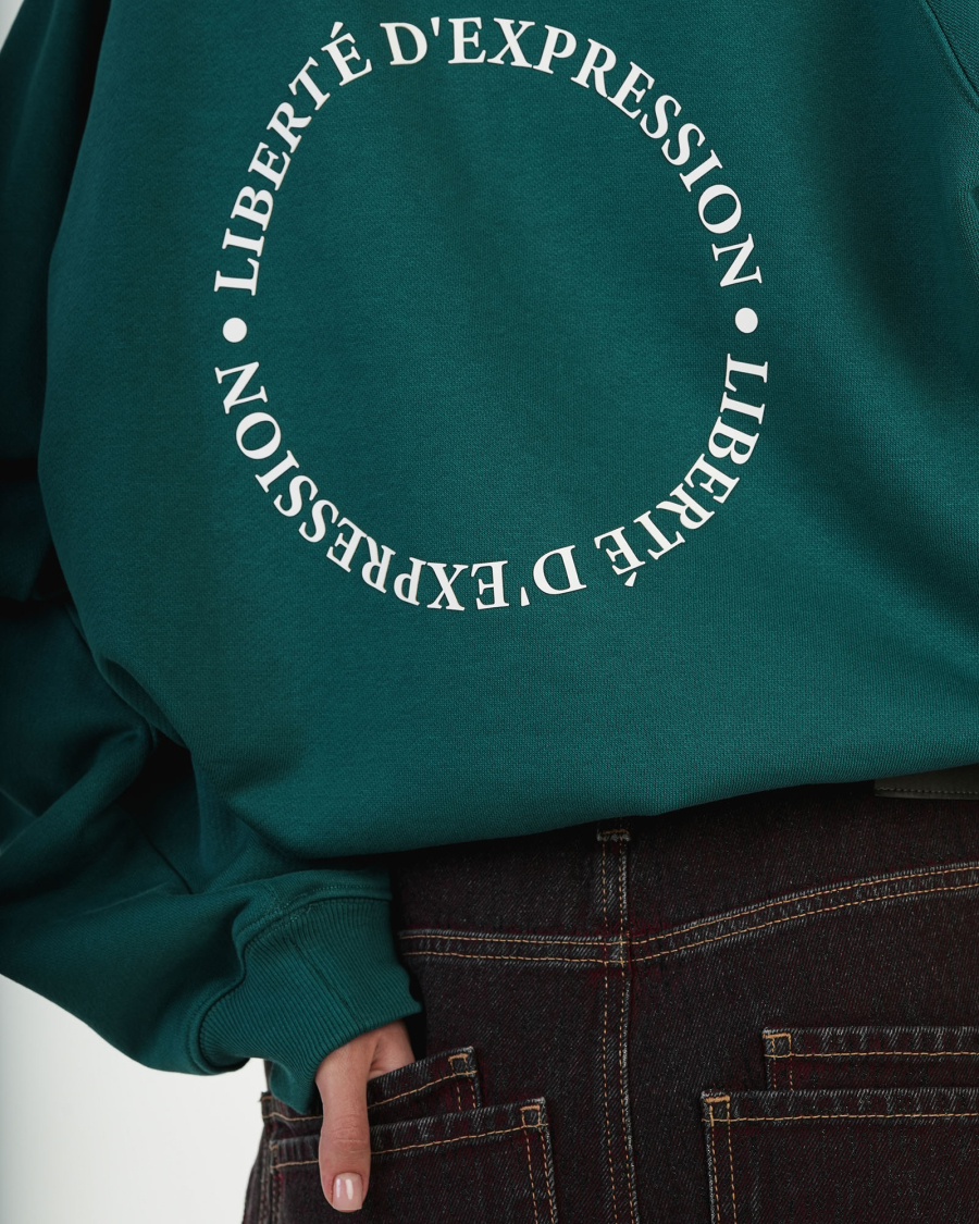 Анорак Half-zip «Liberté d’expression» Brûler d'Amour, цвет: GREEN,  купить онлайн