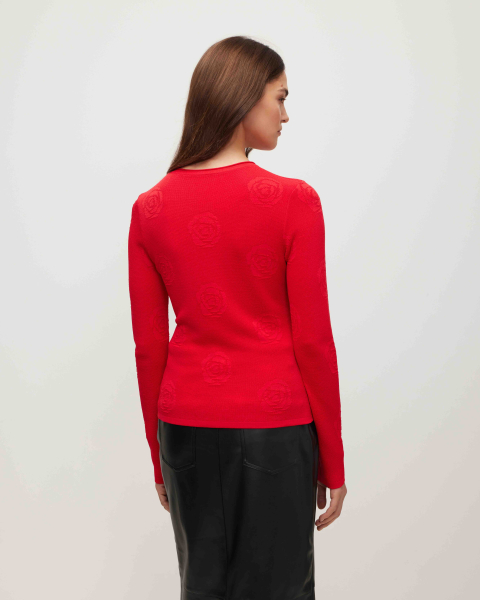 Джемпер To be Blossom, цвет: RED, 61575 купить онлайн