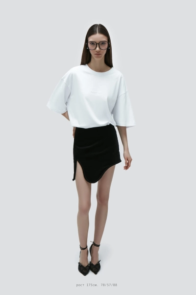 Юбка бархатная "Волна" Barbino Maison, цвет: black, 79 купить онлайн