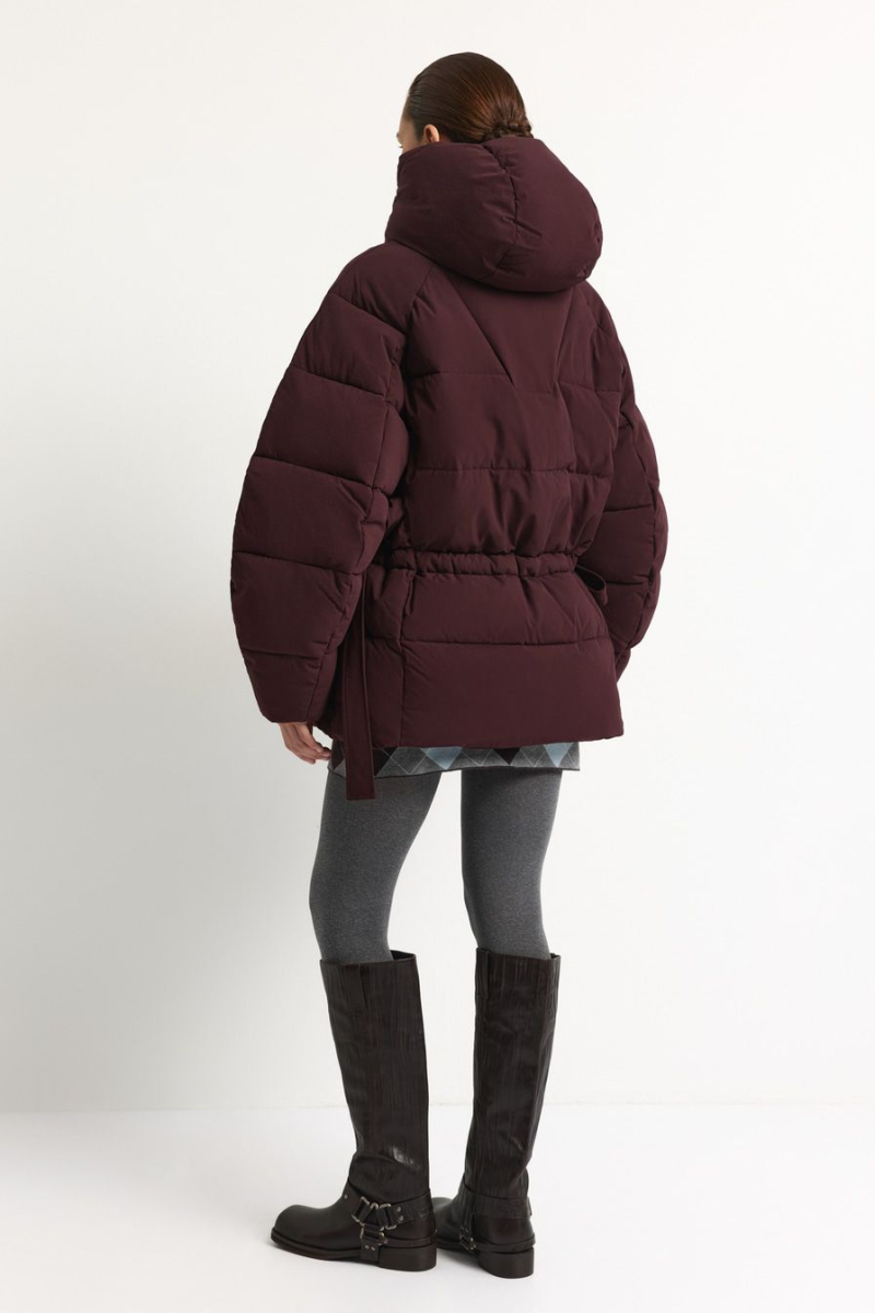 Пуховик с капюшоном TOPTOP, цвет: Бордовый, TT.042.17963.330 купить онлайн