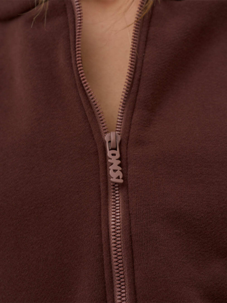 Crop Худи утепленное с кулиской ONSI, цвет: chocolate,  купить онлайн