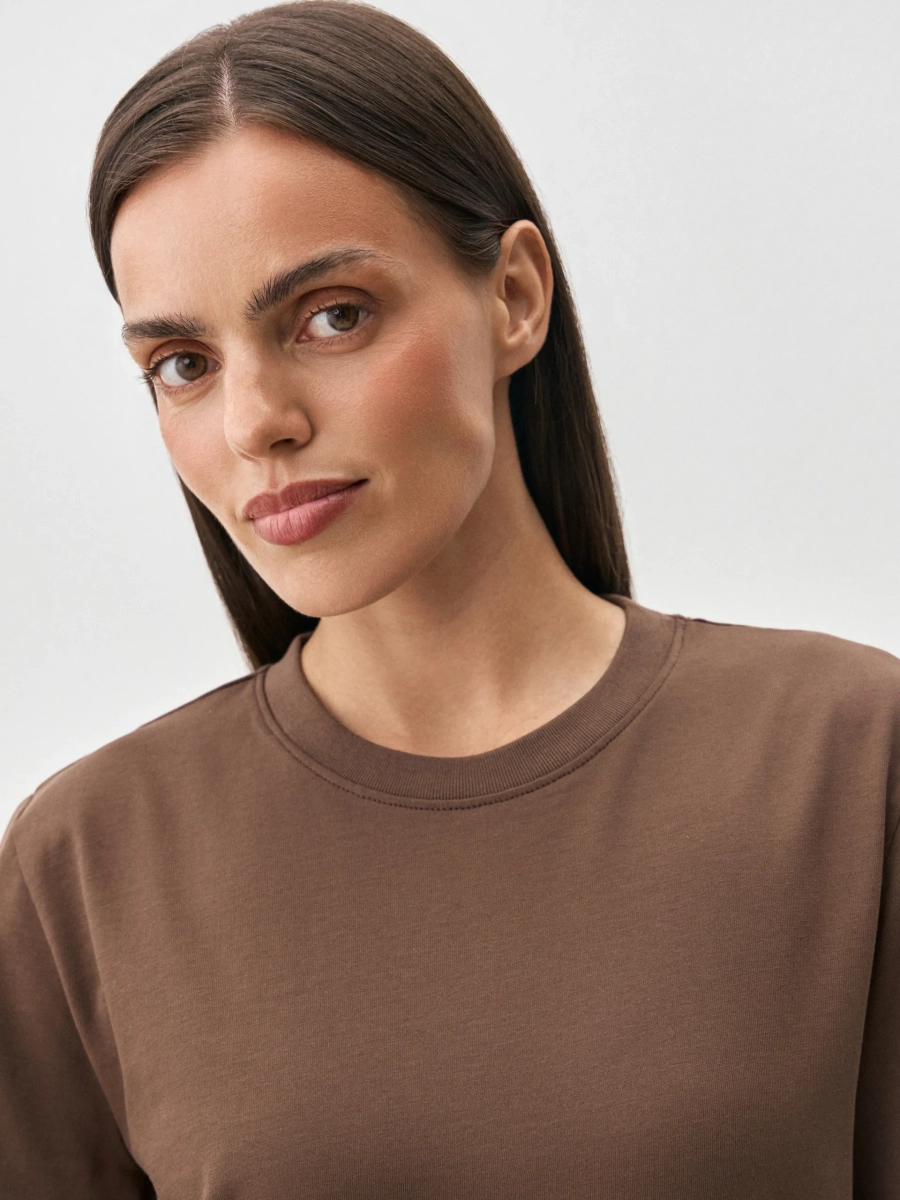 Футболка SEVEN ANNA PEKUN, цвет: коричневый, 33.2494.700 купить онлайн