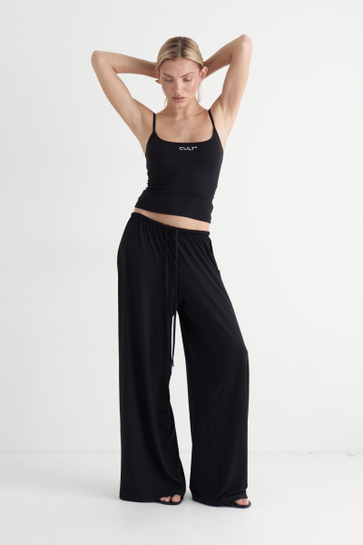 Майка на бретелях Flitter CULT, цвет: Черный,  купить онлайн