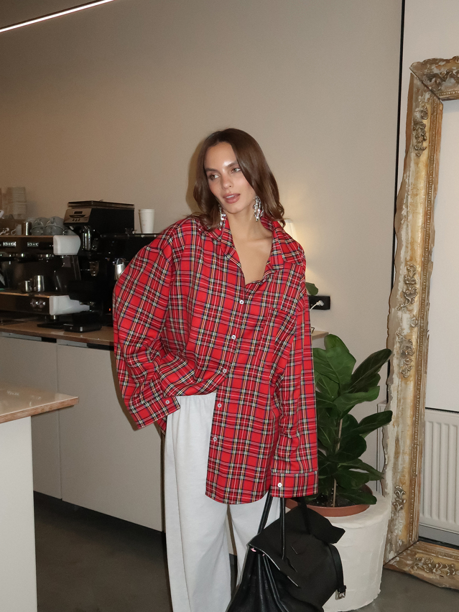 Рубашка "OLD SCHOOL" MIARTLAND, цвет: красный, НФ-00000107 купить онлайн