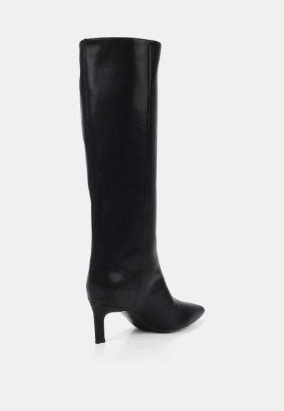 Сапоги трубы на каблуке SBALO, цвет: Черный SFE64 купить онлайн