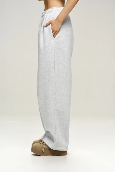 Брюки с начесом Grey Melange Erist store, цвет: серый, НФ-00003018 купить онлайн