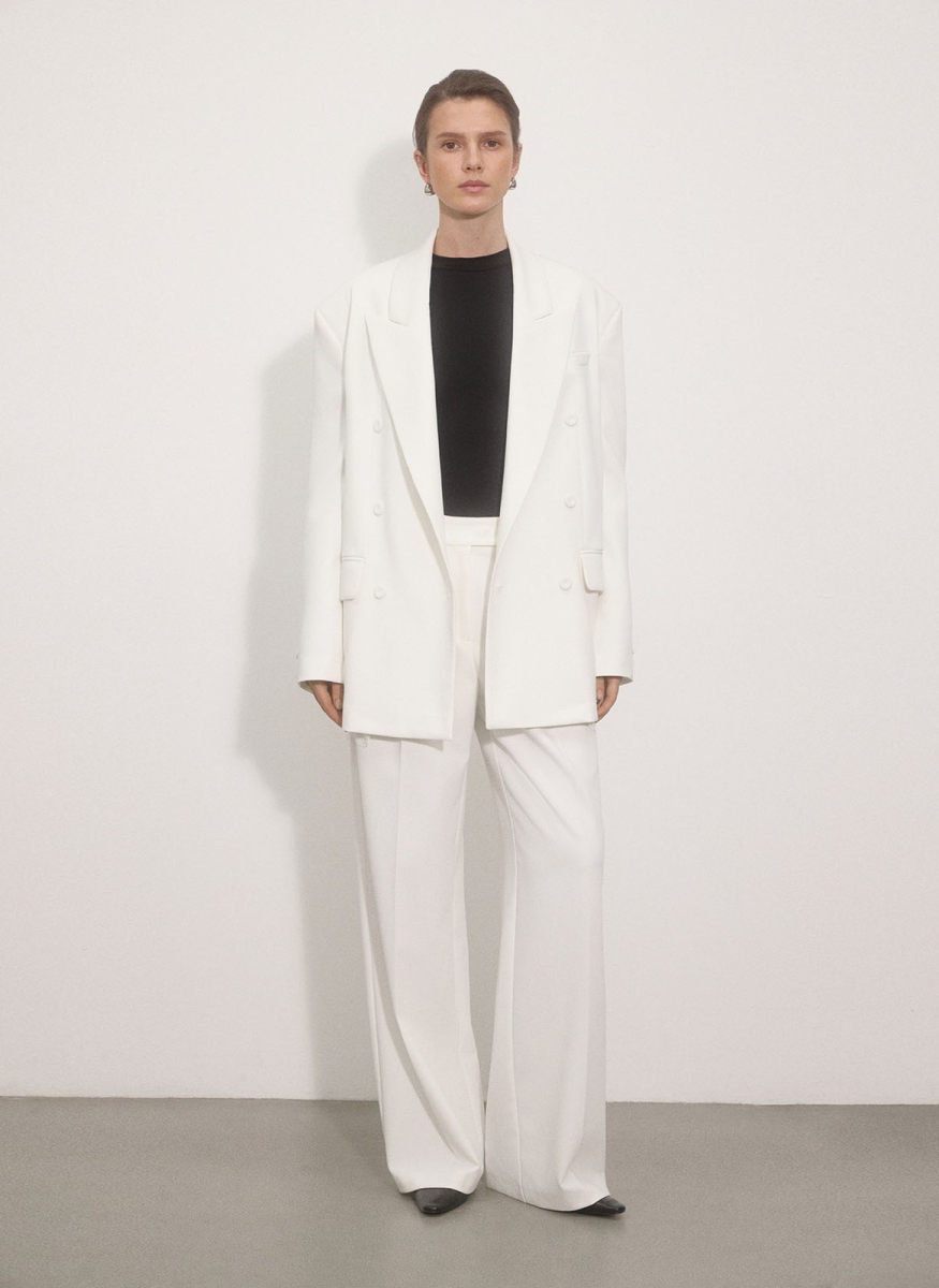 Жакет объемный ALL WE NEED, цвет: молочный, 2512W12122-21 купить онлайн