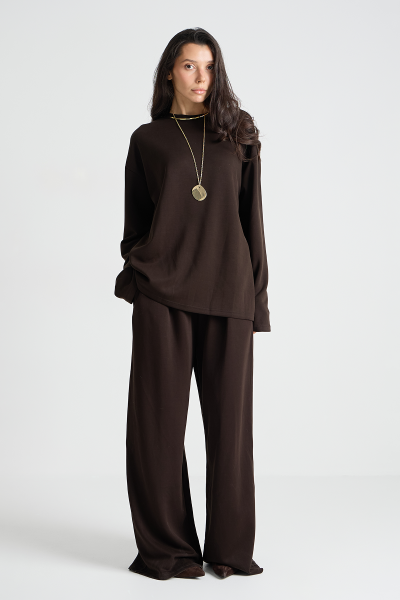 Костюм: лонгслив+брюки MIA AIM, цвет: коричневый, MIA742 купить онлайн