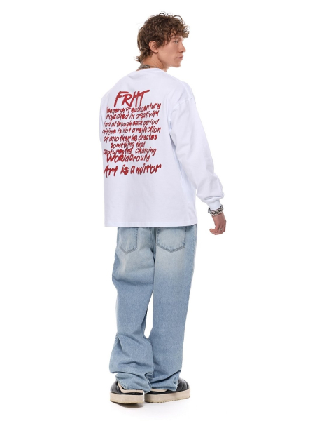 Лонгслив с принтом FRHT, цвет: белый, LSSKLWT купить онлайн