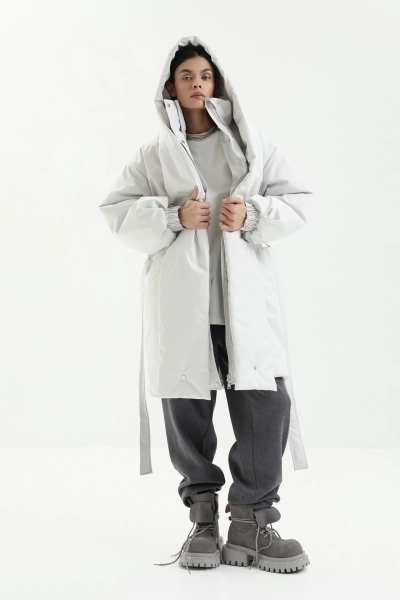 Пуховик SAGE marte, цвет: Светло-серый,  купить онлайн