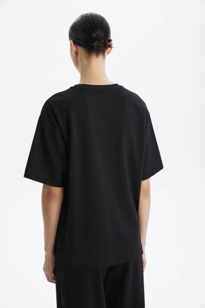 Футболка прямого кроя с абстрактным цветочным принтом M.REASON, цвет: Черный, 6.9236.34.T1717.1 купить онлайн