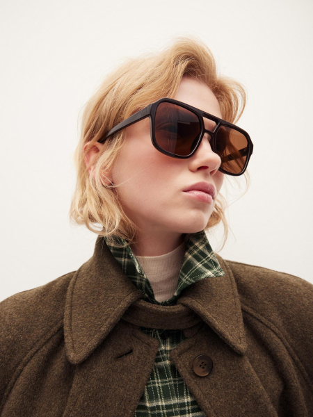 Пальто реглан из шерсти Chaika, цвет: коричневый, AW25CO01-45 купить онлайн