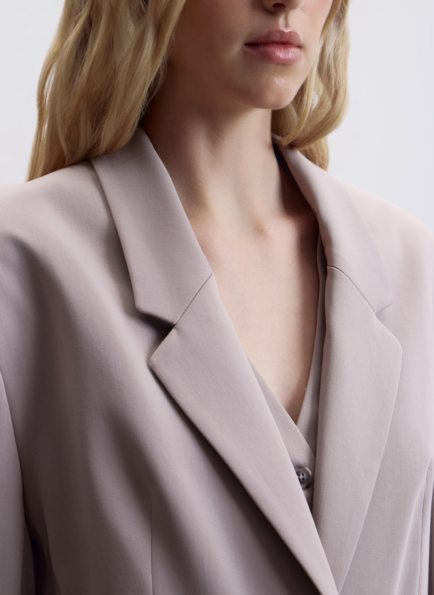 Жакет свободной посадки ALL WE NEED, цвет: Серо-бежевый, 2604W1292-12 купить онлайн