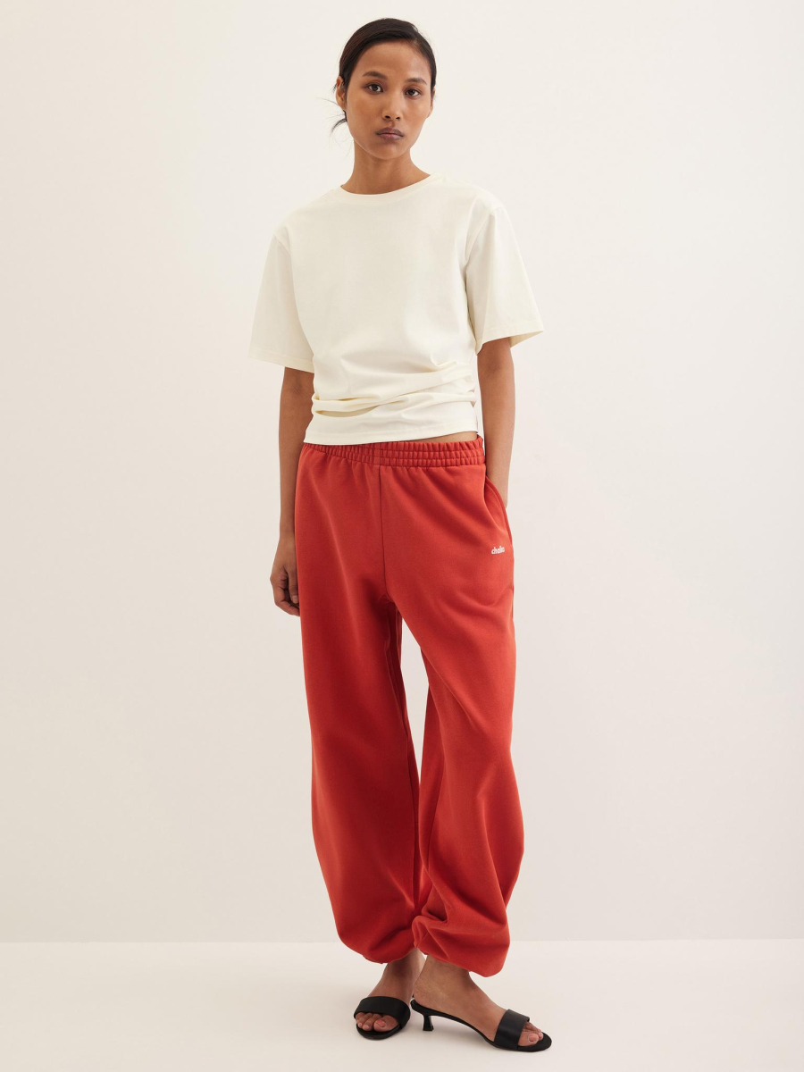 Брюки из футера Chaika, цвет: красный, AW25PA09-60 купить онлайн