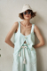 Топ-жилет Calanque (Каланки) льняной с кружевной вставкой Journey clothes, цвет: мятный,  купить онлайн