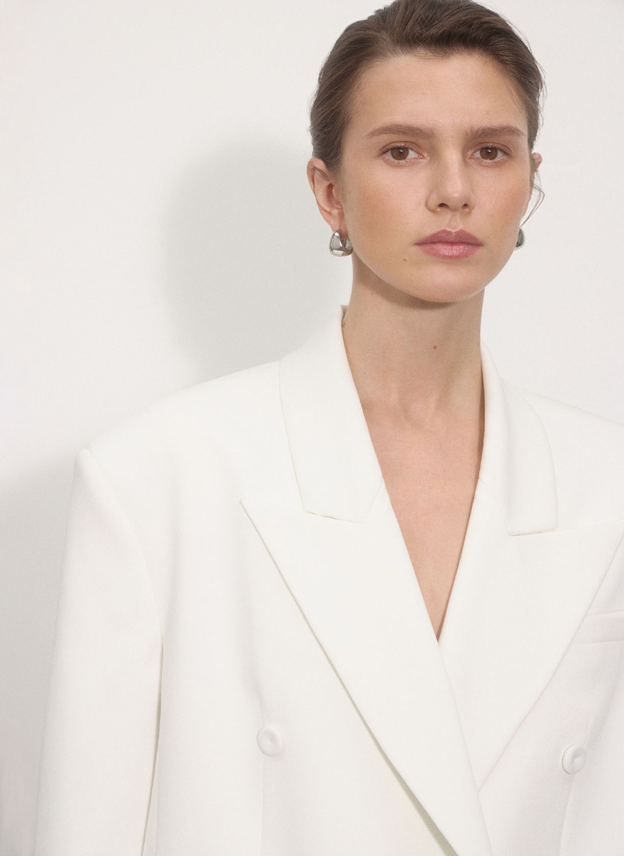 Жакет объемный ALL WE NEED, цвет: молочный, 2512W12122-21 купить онлайн