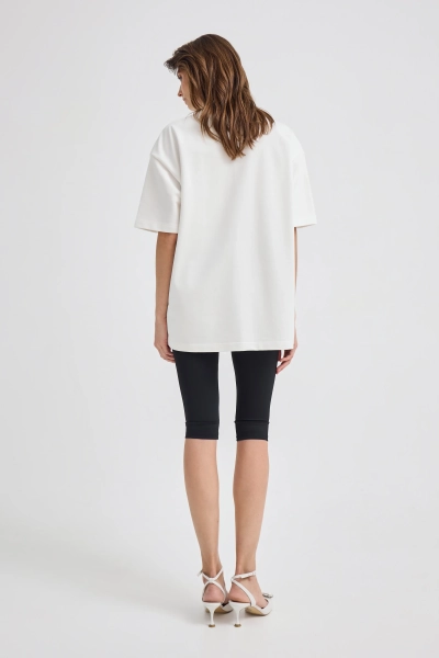 Футболка с принтом Shtripling, цвет: белый, SHTSH003WHT купить онлайн