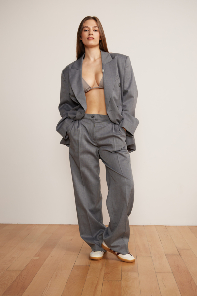 Брюки женские CLASSIC WOOL SORRY, I’M NOT, цвет: серый,  купить онлайн