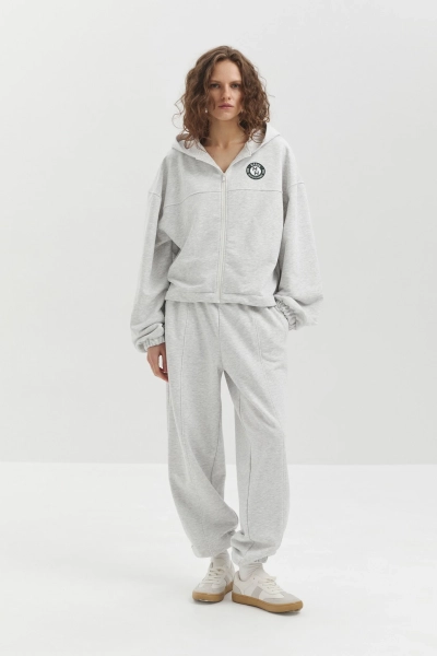 Джоггеры из футера marte, цвет: серый,  купить онлайн