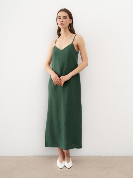Платье на бретелях Emerald