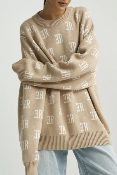 Джемпер Cotton Jacquard Beige