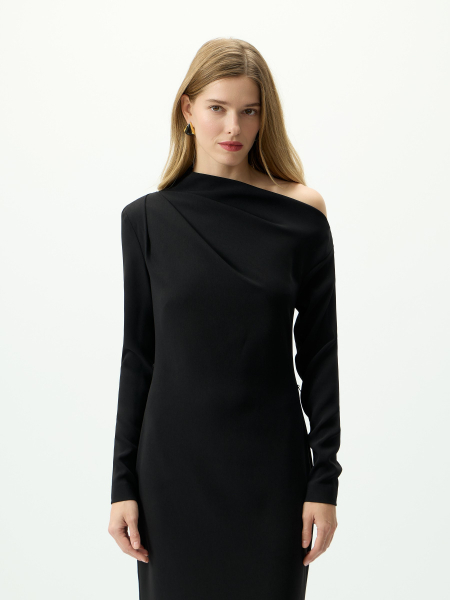 Платье с архитектурным лифом Conso, цвет: Черный, PD 250975 - черный купить онлайн