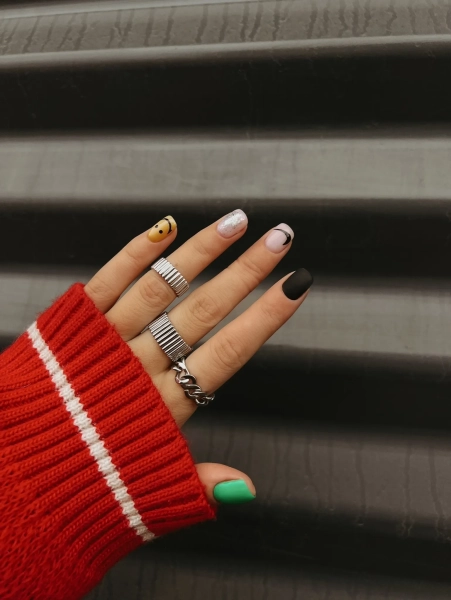 Серебряное кольцо на верхнюю фалангу "Движение" SBLESKOM, цвет: серебро, 11592 купить онлайн