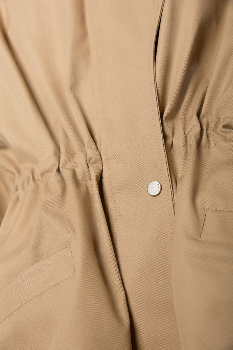 Ветровка с пропиткой, с патами и съемным утеплителем Ricoco, цвет: бежевый, 7069/1 купить онлайн