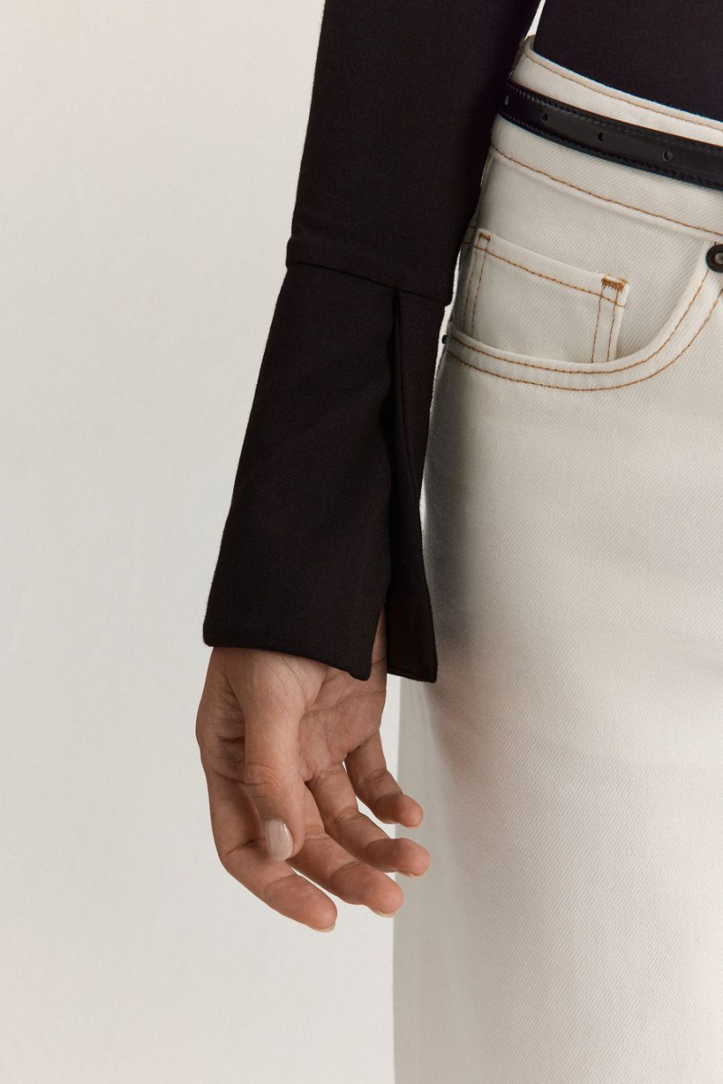 Боди из смесовой вискозы TOPTOP, цвет: Черный, TT.022.17927.900 купить онлайн