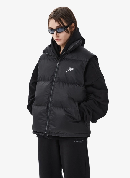 Жилет с объемным силуэтом F | ABLE, цвет: Черный, VST-FBL-STBLNW-BLCK купить онлайн