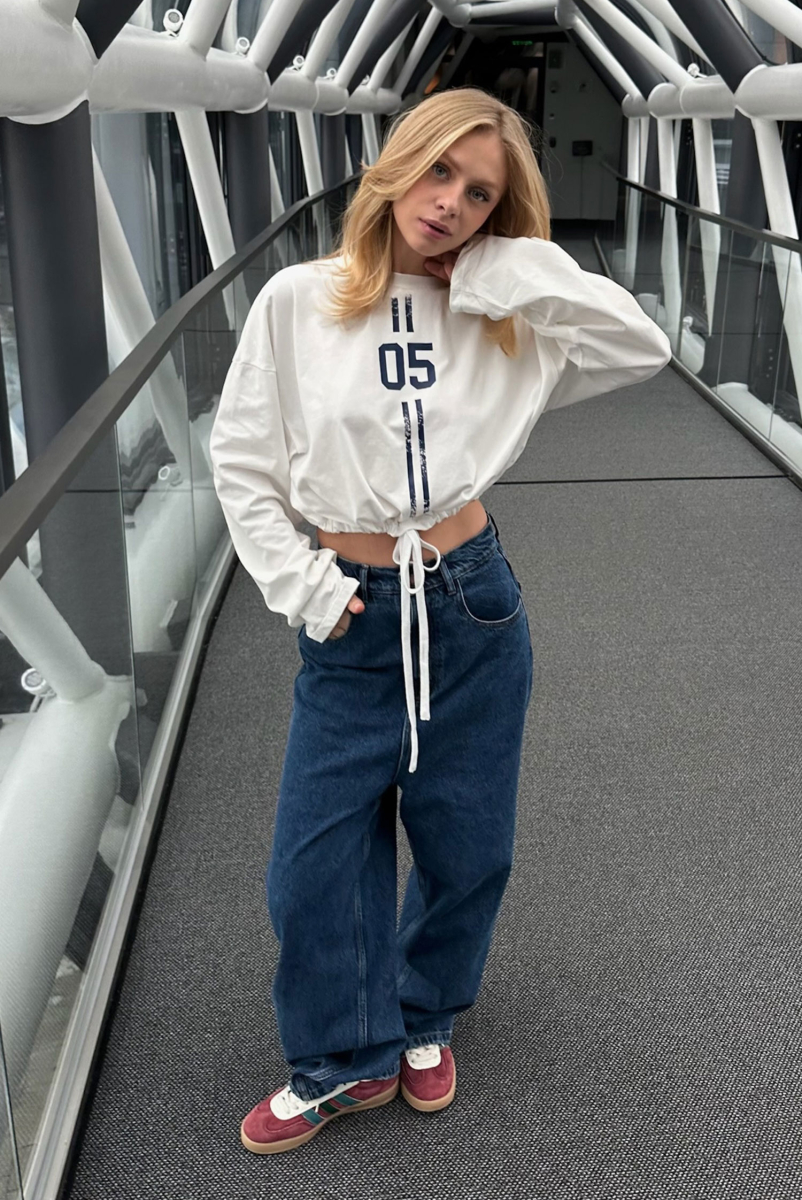 Лонгслив на кулисе 05 WHITE Label .B, цвет: WHITE, Tp.03.5.41.1025WH купить онлайн