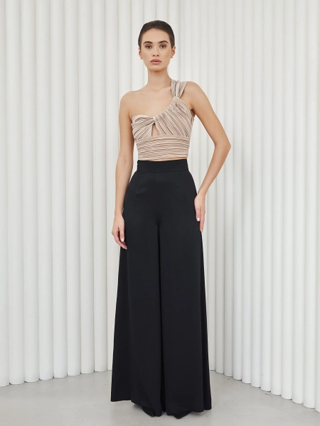 Топ со сборкой I.B.W., цвет: беж/золотистое, EU014 купить онлайн