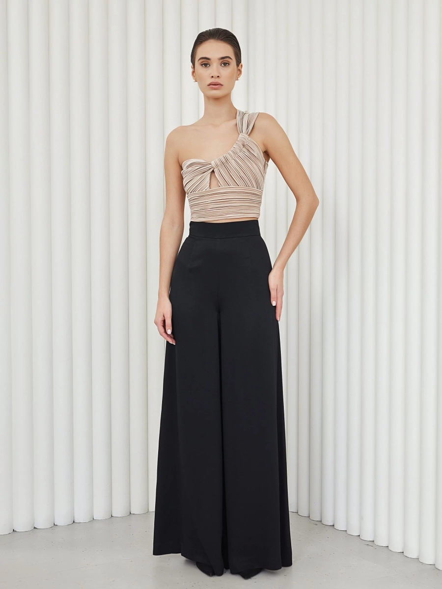 Топ со сборкой I.B.W., цвет: беж/золотистое, EU014 купить онлайн