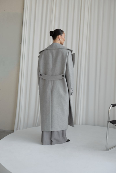 Пальто макси Form MINI, цвет: серый, НФ-00000432 купить онлайн