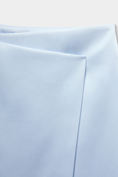 Юбка миди на запах из сатина REFERT, цвет: голубой, 07-3811/2-2511 купить онлайн