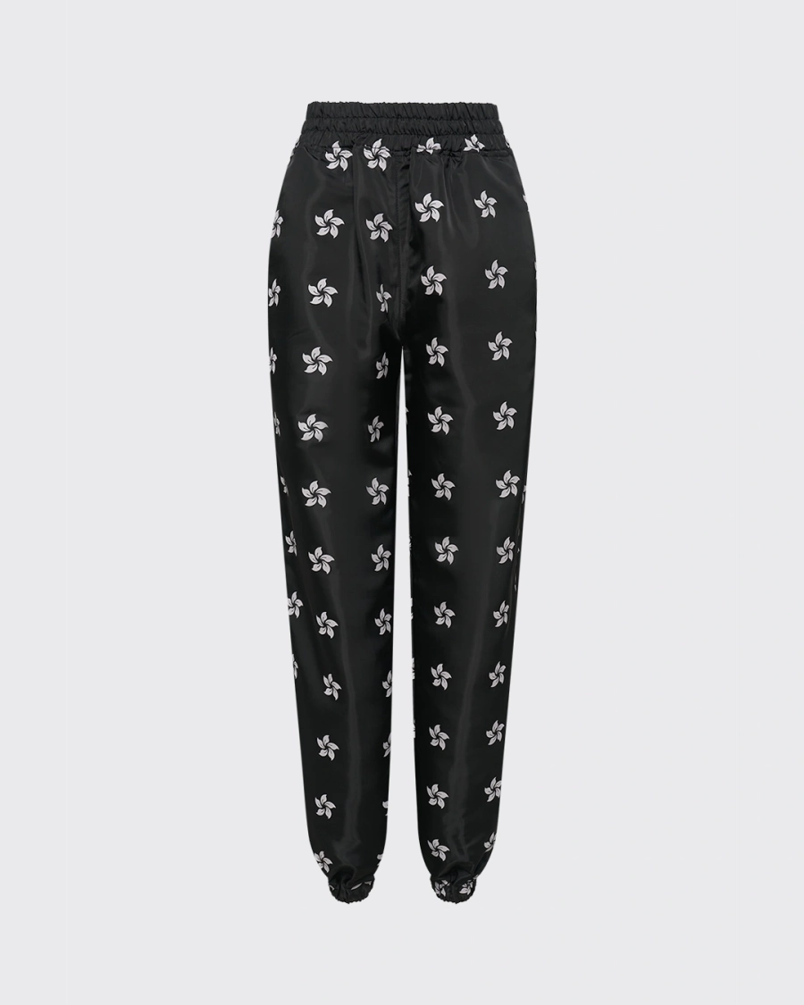 Брюки с принтом ASIA ST 71, цвет: Черный, Ast71.pants-pattern-logo-bl купить онлайн