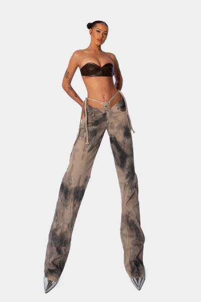 Джинсы Bikini qb A QUICK BUCK, цвет: BEIGE,  купить онлайн