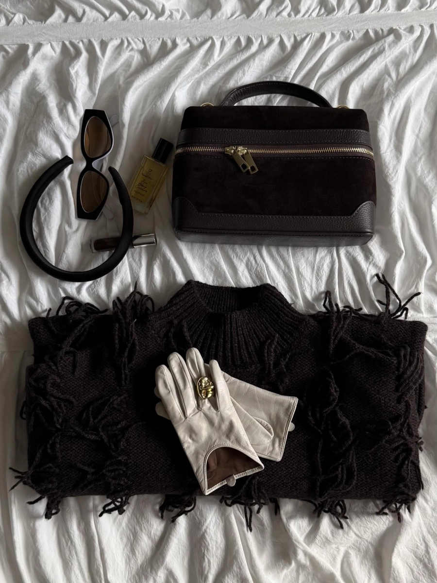 Сумка JENNA MEDIUM brand salad, цвет: stacey suede marron J-704-PHR 7882 купить онлайн