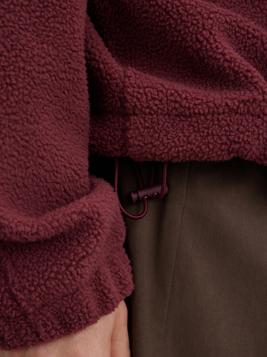 Толстовка из флиса с вышивкой Chaika, цвет: Бордовый, SS26HO05-61 купить онлайн